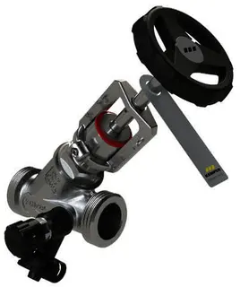 KEMPER NIRO Edelstahl-Drosselventil mit Entleerventil, AG DN15