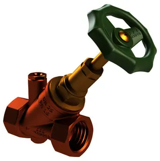 KEMPER STANDARD Freistrom-Absperrventil RG-ms, mit Entleerstopfen G1/4, IG DN20