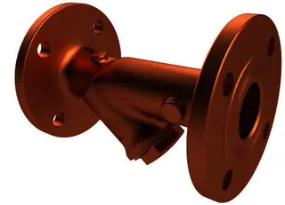 KEMPER Schrägsitz-Schmutzfänger RG Flansch, DN50