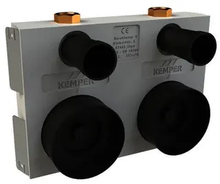 KEMPER ECO-DUO Absperr-WZ-Montageblock RG-ms, G2 Multi-WZ-Geh, IG, 120mm, DN20