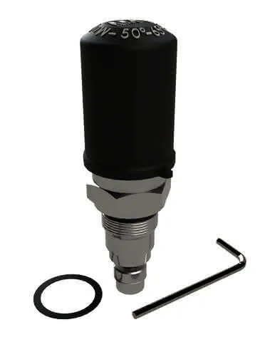 KEMPER NIRO MULTI-THERM Oberteil aus Edelstahl, 50-65 GradC, DN15