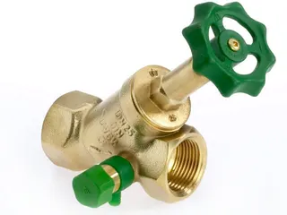 comfort-Freistromventil steigend mit Entleerung DN 25 (1") aus Messing