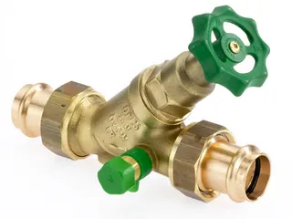 comfort-Freistromventil nichtsteig m. E. Profipress-Verschraubungen 22mm Messing