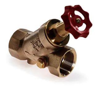 comfort-KFR-Ventil nichtsteigend beid- seitige Stopfen DN 15 (1/2") Rotguss