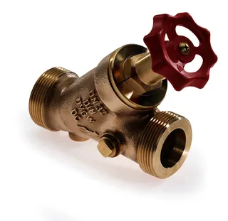 comfort-Freistromventil nichtsteig beid- seitige Stopfen AG DN 50 (2") Rotguss