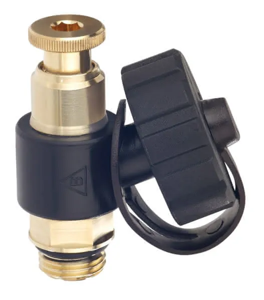 comfort-Entleerungsventil mit Schlauch- anschluss DN 8 (1/4") aus Cuphin