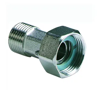 comfort-Zählerverschraubung Chrom G3/4 AG x G1 Überwurfmutter