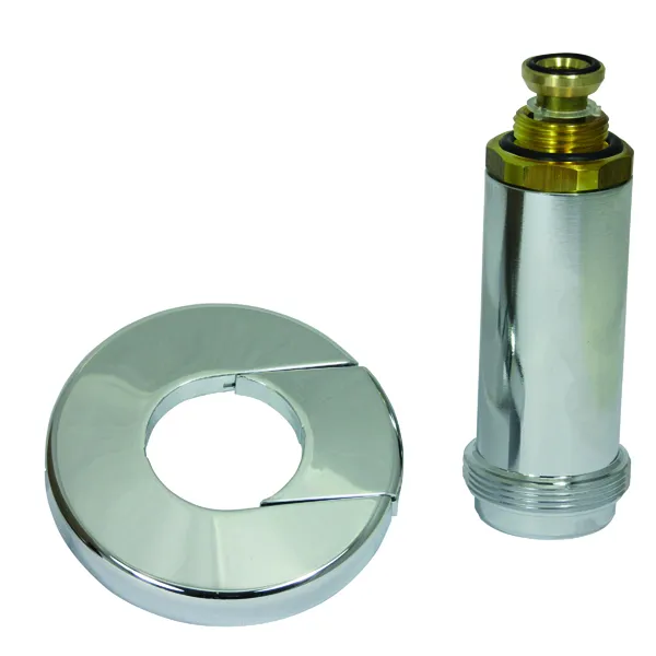 comfort-Mantelrohr DN 15 G1/2 Einbaulänge 56,5 mm mit Rosette chrom