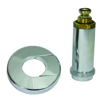 comfort-Mantelrohr DN 15 G1/2 Einbaulänge 56,5 mm mit Rosette chrom