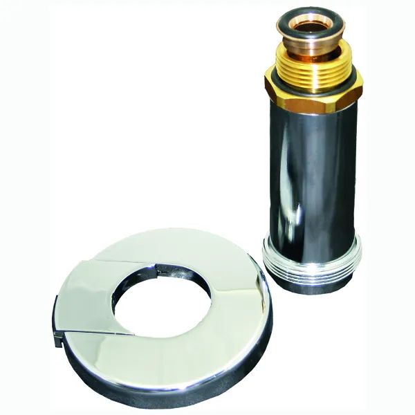 comfort-Mantelrohr DN 20 G3/4 Einbaulänge 56,5 mm mit Rosette chrom