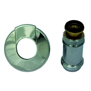 comfort-Mantelrohr DN 25 G1 Basislänge 26,5 mm mit Rosette chrom