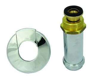 comfort-Mantelrohr DN 25 G1 Einbaulänge 56,5 mm mit Rosette chrom