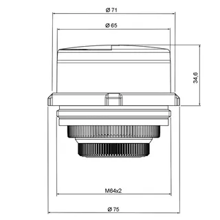 comfort-Messkapsel Brunata HT 3 M64x2 kalt Q3 2,5 smart M – Bild 2