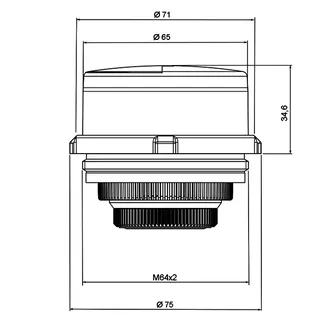 comfort-Messkapsel Brunata HT 3 M64x2 warm Q3 2,5 smart M – Bild 2