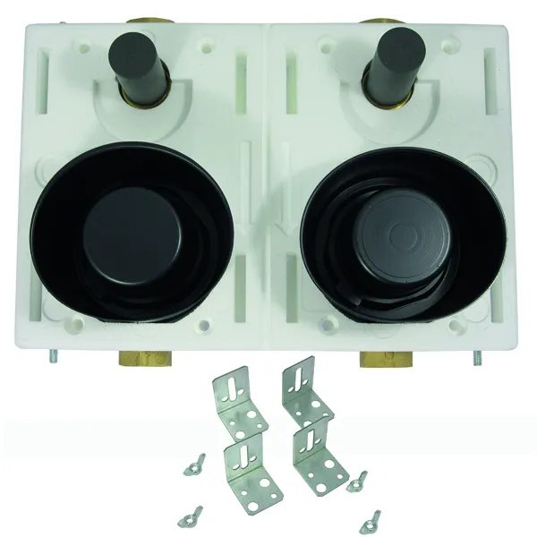 comfort-Montageblock Koax G2 Duo DN 20 G3/4 IG aus Rotguss