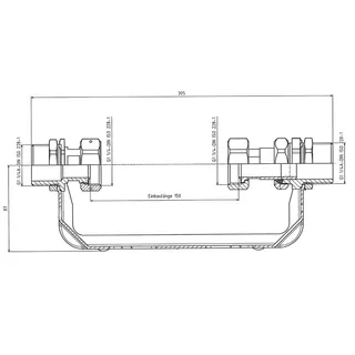 comfort-WZ-Bügel Edelstahl f MNK Q3 10,0 G11/4 AG/G11/4 Überwurf Steigrohr 150mm – Bild 2