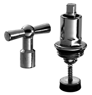comfort-Steckschlüsseloberteil mit RV für Auslaufvtl DN 15 (1/2") matt verchr