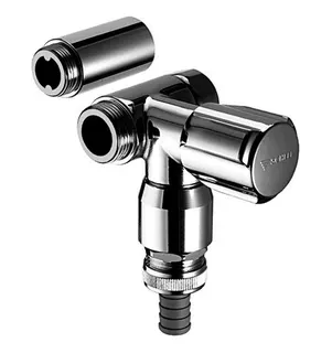 SCHELL NA-Ventil COMFORT, RV, RB für Wandbatterien, Anschl. rechts,3/4",chrom – Bild 2
