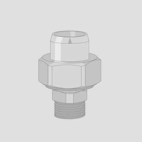 SANIT Übergangsverschraubung Außengewinde d 63xR 2,PN25/SDR 9,0