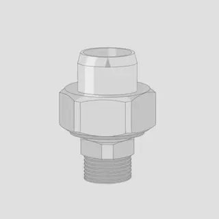 SANIT Übergangsverschraubung Außengewinde d40xR 1 1/4,PN25/SDR9