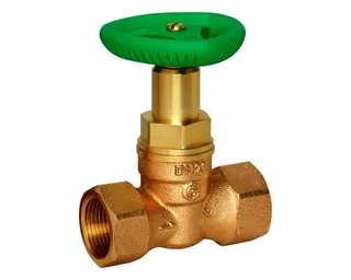 Rossweiner Rotguss-Kolbenventil Nr.180 mit 1/2" Innengewinde, o.E., 1204010