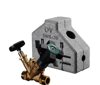 Oventrop Strangreg.-Ventil Aquastrom C DN32,beidseitig AG,mit Isolierung