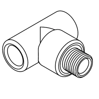 aquatherm green Ü-T-Stck 20 x 1/2"AG x 20mm