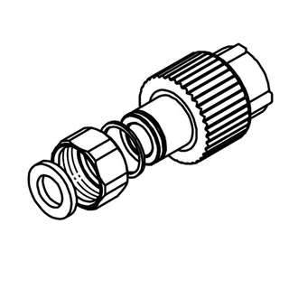 aquatherm green Wasserzähler-anschl. 20mm x Mutter G3/4"