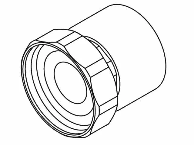 aquatherm green Ü-Verschr. ISO 40mm x Mutter G1 1/2"
