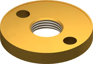 SBK Endplatte 4001 MS 1/2", Nr.8017003 mit zwei Lochbohrungen