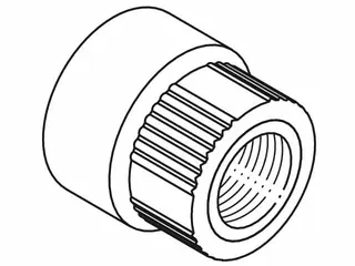 aquatherm green Verteilerrohr Endstück 32mm x 1/2"IG