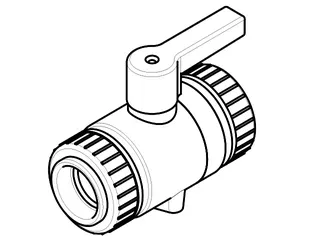 aquatherm green PP-Kugelhahn mit Schweißmuffe 75 mm – Bild 2