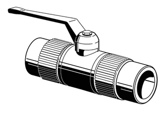 aquatherm green Kugelhahn für Verteilerrohr 32mm i/a – Bild 2