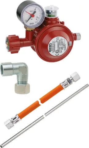 GOK Herdanschluss-Set PN 16, 0207010 für Flüssiggasflaschen bis 14 kg