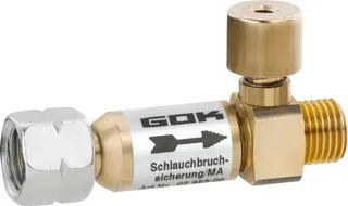 GOK ND-Schlauchbruchsicherung manuell 02853, 1/4"l, 1,5 kg/h, KN 50 mbar