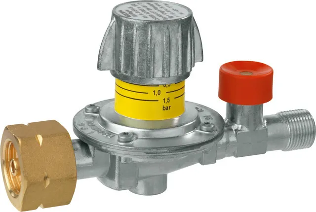 GOK Mitteldruckregler Typ M50-V/ST ger. Komb.AxG3/8LH-KN 0,5-4,0bar 6kg/h, 01574