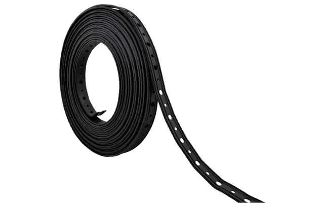 Montagelochband 14 x 3,0 mm Kunststoff- ummantelt, per Rolle a' 10 m