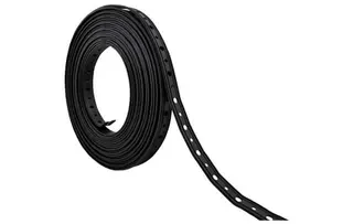 Montagelochband 14 x 3,0 mm Kunststoff- ummantelt, per Rolle a' 10 m
