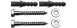 Laschenbefestigung WL 10x70 mm Typ 802 mit Unterlegscheiben und Dübel