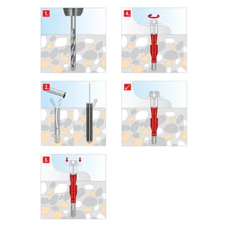 Tox WC-Befestigung Typ E 6x85mm Nr.04510152/S weiß – Bild 3