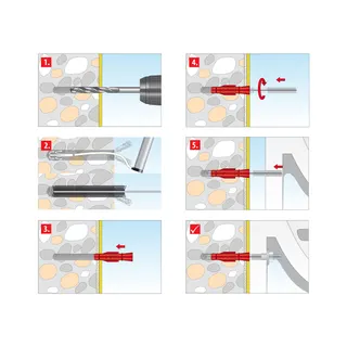 Tox Urinalbefestigung TRI-2 M10x140 Nr.04510149 verchromt – Bild 3