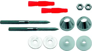 sanibel-Urinal-Befestigung verchromt mit Stockschrauben M10x120mm