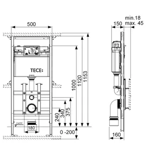 TECElux WC-Modul 100 Bauhöhe 1120 mm – Bild 2
