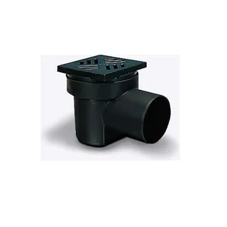KESSEL Kellerablauf DN100 schwarz aus PP