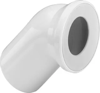 Viega Universal WC Anschlußbogen DN 100, 45 Grad, weiß