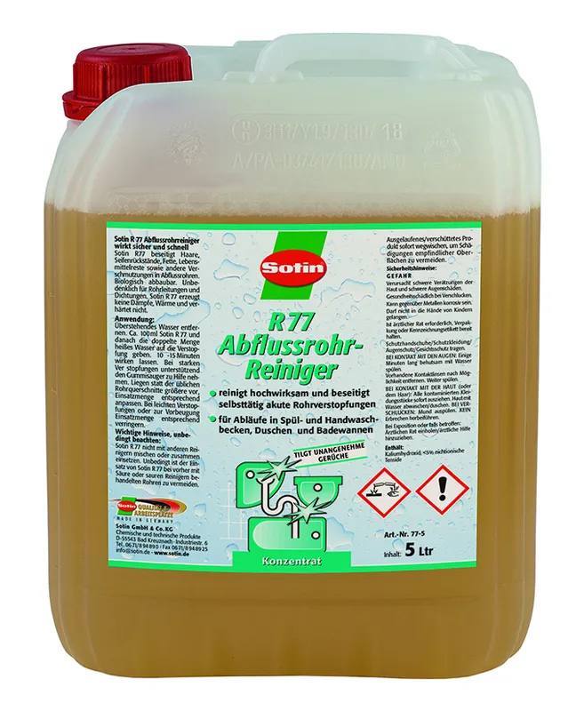 Sotin R77 Abflussrohr-Reiniger 5 ltr Kanister