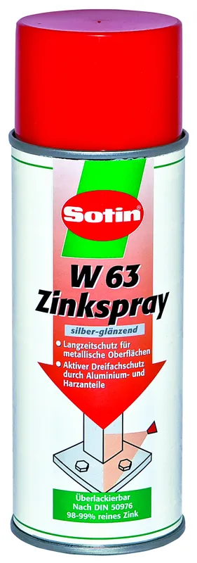 Sotin W 63 Zinkspray silberglänzend 400 ml Spraydose