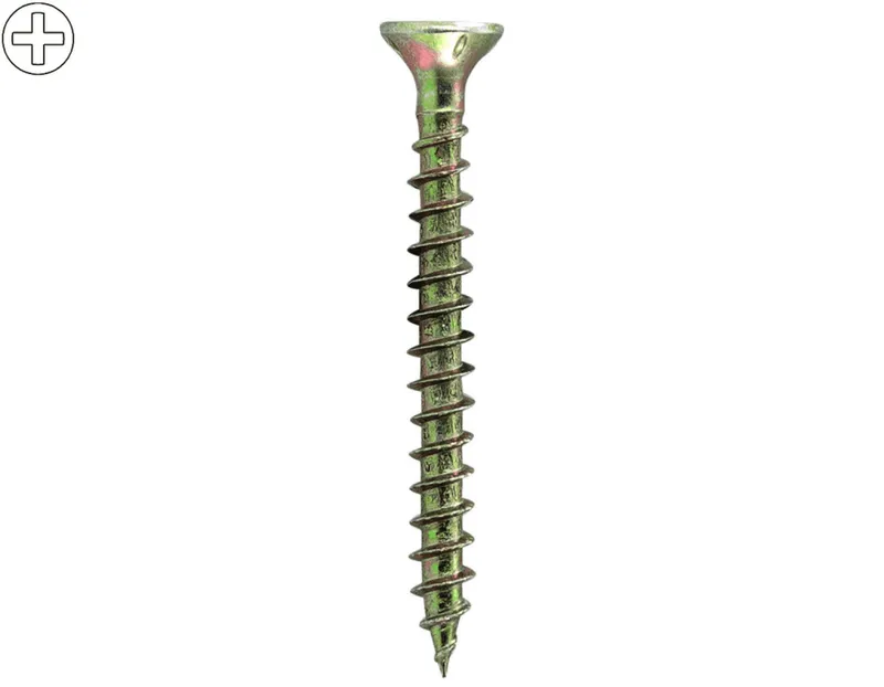 Frank ABC Spax Senkkopfschraube Wellenschliff, gelb-verz. 3.5x40 VE=200