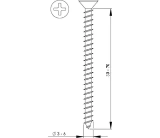 Frank ABC Spax Senkkopfschraube Wellenschliff, gelb-verz. 4.5x45 VE=200 – Bild 2