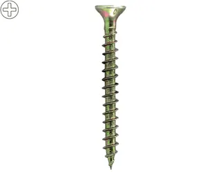 Frank ABC Spax Senkkopfschraube Wellenschliff, gelb-verz. 4.0x30 VE=200